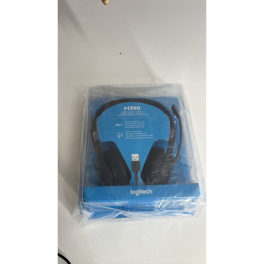 Logitech H390 USB‎ Headset Noise Canceling Mic Digital Stereo